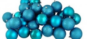 Teal Christmas Ball Ornaments