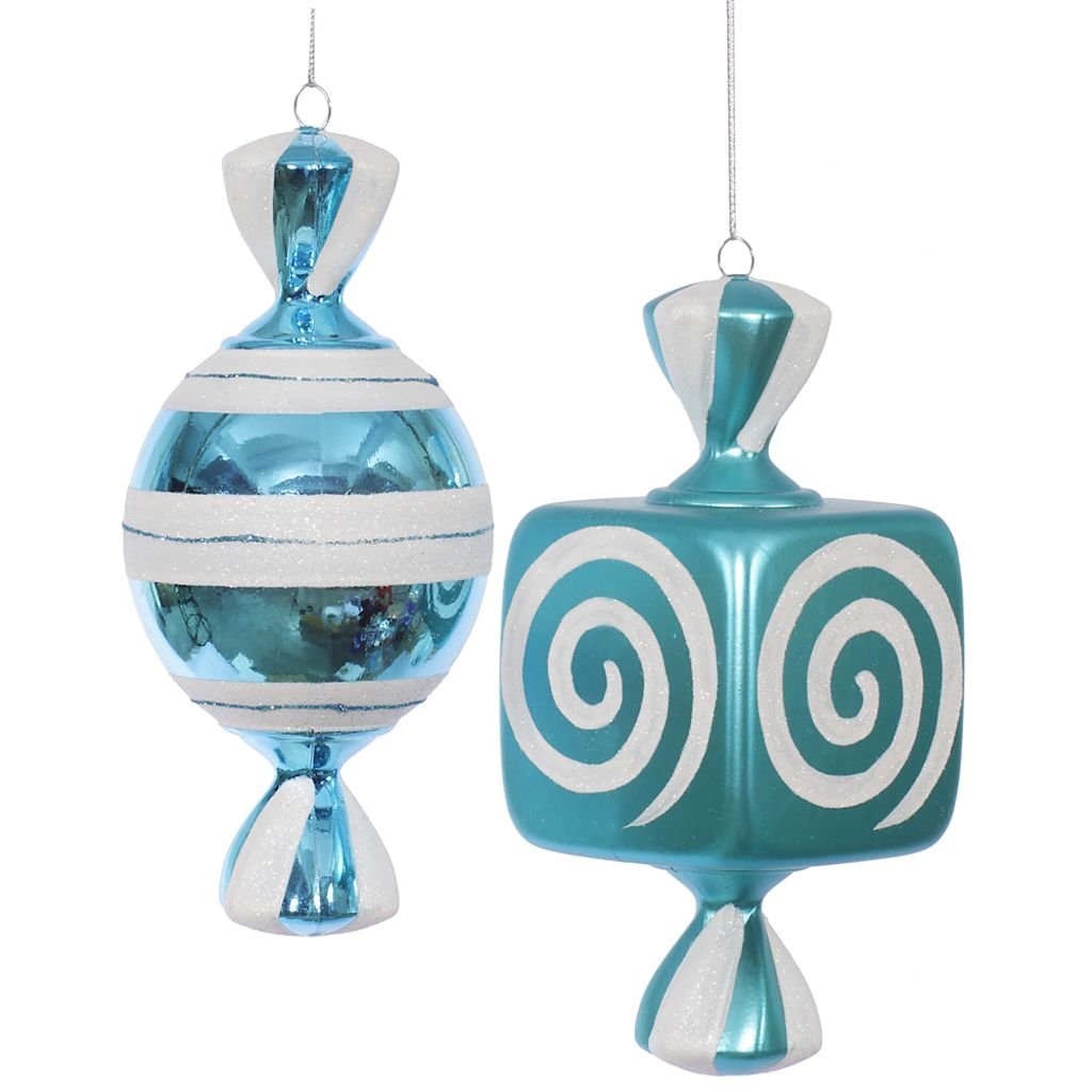 Teal Candy Ornaments