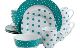 Isaac Mizrahi Dot Luxe 16-Piece Dinnerware Set
