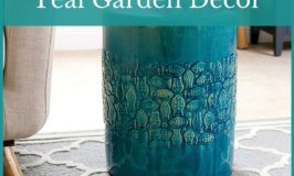 Teal Garden Decor