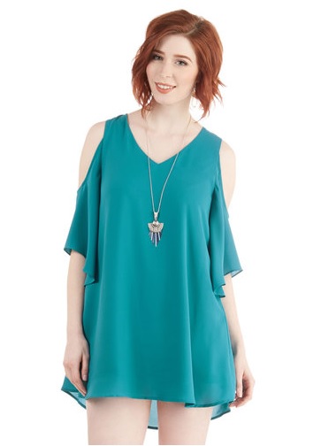 Flutter-ly Fabulous Dress in Teal